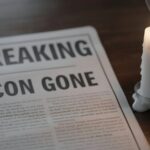 HEARTBREAK: Powerful Senator Loses Daughter at 36… A newspaper with the headline 'BREAKING ICON GONE' next to a lit candle