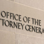 Trump DOJ ERASING Convictions – Unheard Of! Office of the Attorney General building sign.