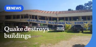 Buildings collapse after powerful earthquake strikes off Philippines | ABC NEWS