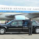 Pricey Jet GIFT, Pricier Questions — Why Now? Presidential limousine parked in front of Air Force One at an airport