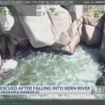 Cliffside Cling, Heart-Stopping Save Video shows woman being rescued after falling into Kern River