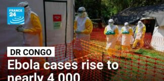 WHO calls for 'intensified' response as DR Congo Ebola cases near 4,000 • FRANCE 24 English