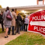 Citizenship Chaos Exposed In Voter Files People lining up outside a polling place