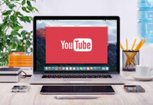 Cops Swarm After Botched Plate — ‘Working’ As Designed YouTube logo on a laptop screen on desk.