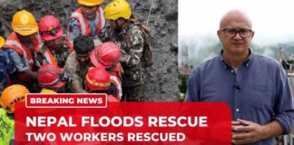 Two workers rescued alive from Nepal tunnel nine days after devastating floods