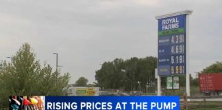 Gas prices surge ahead of Labor Day weekend, giving drivers sticker shock