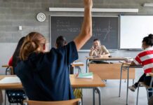 UC Professors Sound Alarms – Shocking Numbers Student raising hand in classroom during lesson