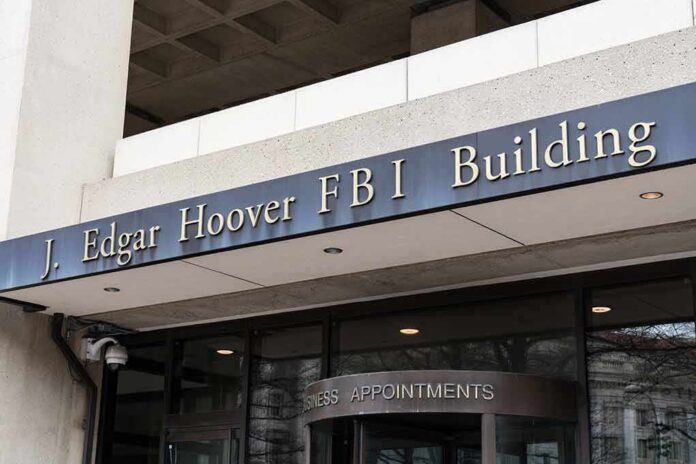 Entrance of the J. Edgar Hoover FBI Building