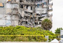 Roof Fails – Parents Demand Answers Partially collapsed apartment building with exposed interiors