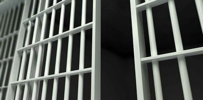 16143837 featured image Close-up view of prison cell bars.