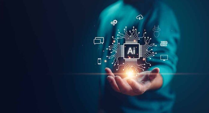 2263545623 featured image Hand holding virtual interface displaying AI technology.