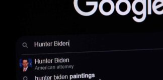 Google search results for "Hunter Biden".