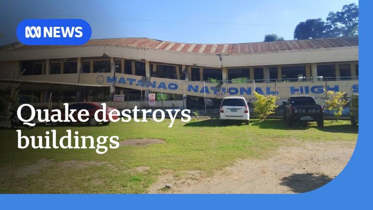 Buildings collapse after powerful earthquake strikes off Philippines | ABC NEWS