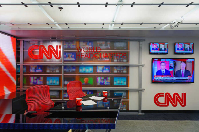 shutterstock_1284301780.jpg featured image CNN World Headquarters studio with empty red chairs.