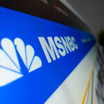 MSNBC logo on a computer screen.