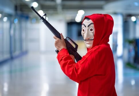 masked person