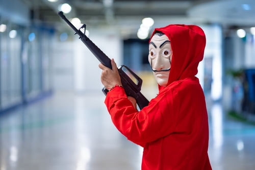 masked person